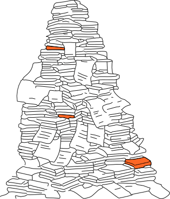 Pile of manuscripts